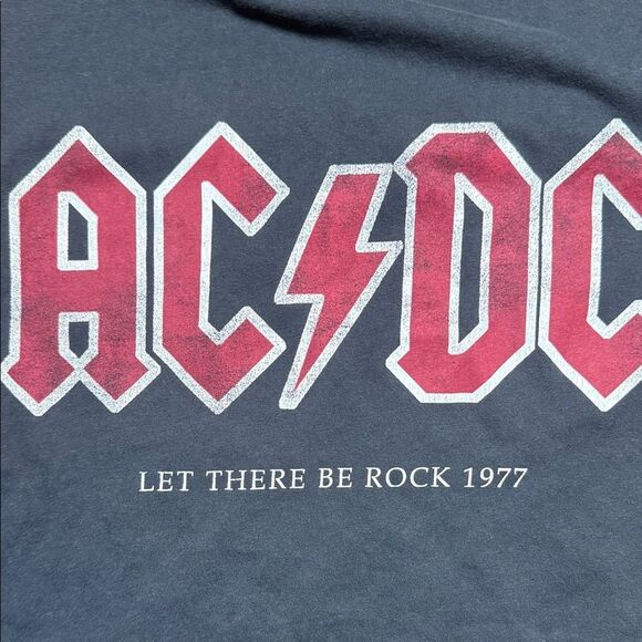 H&M Black AC/DC Tee Size L - Picture 4 of 9